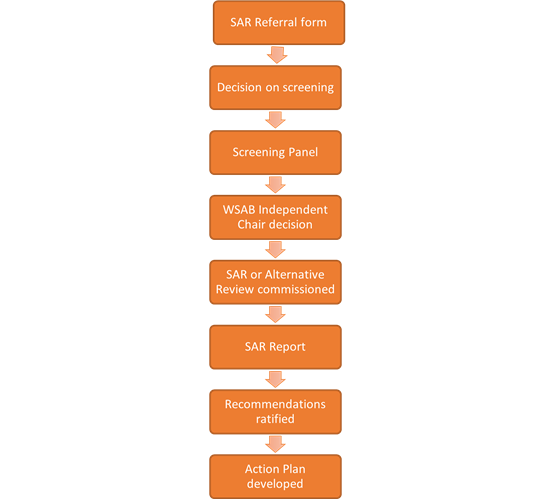 SAR Referral form flowchart